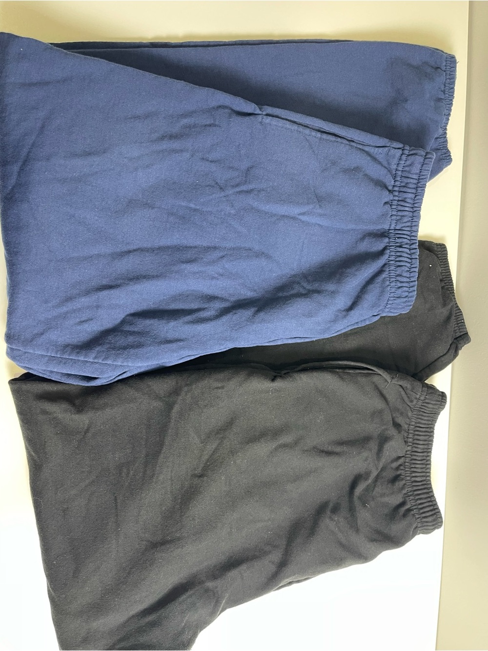 Athletic Works mens Pull-On Joggers in Navy Blue and Black large